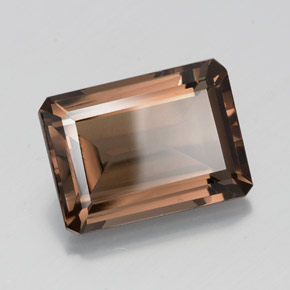 11.42 ct Brown Smoky Quartz Stone, Natural Smoky Quartz in Octagon Facet Shape for Sale