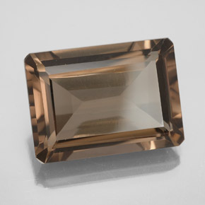 14.61 ct Brown Smoky Quartz Stone, Natural Smoky Quartz in Octagon Facet Shape for Sale