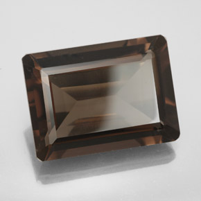 13.44 ct Brown Smoky Quartz Stone, Natural Smoky Quartz in Octagon Facet Shape for Sale
