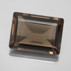 13.80 ct Brown Smoky Quartz Gemstone, Smoky Quartz Gem in Octagon Facet Shape for Sale.