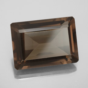 13.80 ct Brown Smoky Quartz Stone, Natural Smoky Quartz in Octagon Facet Shape for Sale