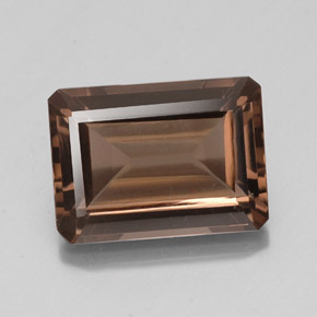 14.65 ct Brown Smoky Quartz Gemstone, Smoky Quartz Gem in Octagon Facet Shape for Sale.