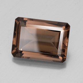 14.65 ct Brown Smoky Quartz Stone, Natural Smoky Quartz in Octagon Facet Shape for Sale