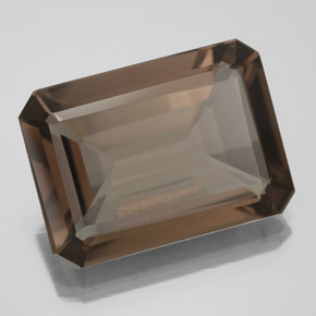 10.70 ct Brown Smoky Quartz Gemstone, Smoky Quartz Gem in Octagon Facet Shape for Sale.