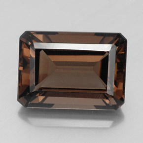 16.65 ct Brown Smoky Quartz Gemstone, Smoky Quartz Gem in Octagon Facet Shape for Sale.