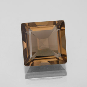 3.29 ct Brown Smoky Quartz Gemstone, Smoky Quartz Gem in Octagon Facet Shape for Sale.