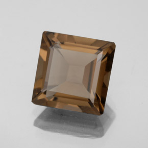 3.29 ct Brown Smoky Quartz Stone, Natural Smoky Quartz in Octagon Facet Shape for Sale