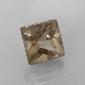 4.20 ct Brown Smoky Quartz Stone, Natural Smoky Quartz in Square Buff-Top Shape for Sale