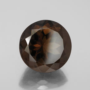 7.80 ct Brown Smoky Quartz Stone, Natural Smoky Quartz in Round Facet Shape for Sale