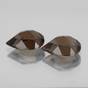 Smoky Quartz Gemstone in 10 x 7 mm (calibrated) Size for Sale, Smoky Quartz Stone in Brown Color