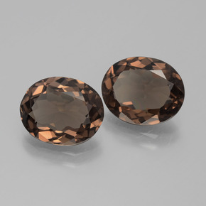 4.26 ct Brown Smoky Quartz Stone, Natural Smoky Quartz in Oval Facet Shape for Sale