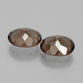 Smoky Quartz Gemstone in 10 x 8 mm (calibrated) Size for Sale, Smoky Quartz Stone in Brown Color