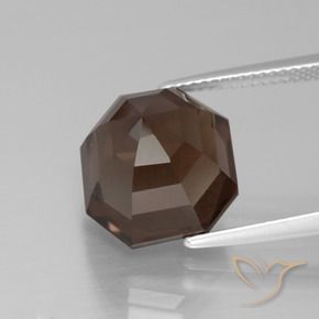 Smoky Quartz Gemstone in 12 x 12 mm (calibrated) Size for Sale, Smoky Quartz Stone in Umber Brown Color
