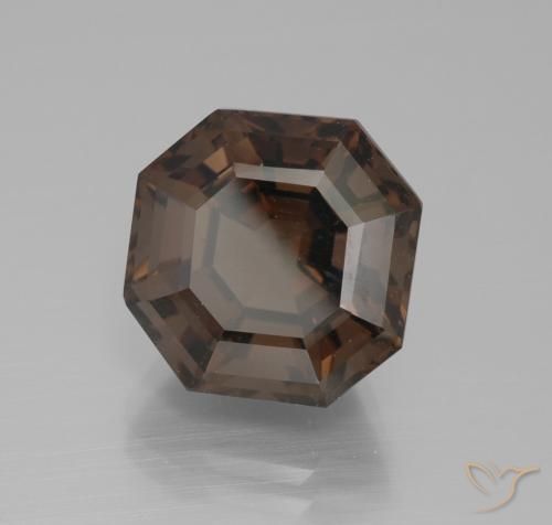 10.20 ct Brown Smoky Quartz Stone, Natural Smoky Quartz in Asscher Cut Shape for Sale