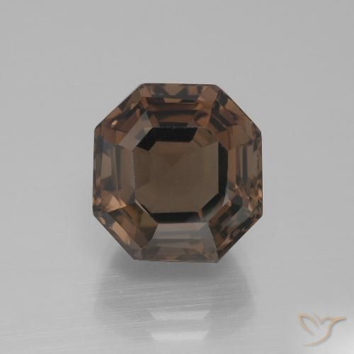 Light Brown Smoky Quartz Gem - 8.3ct Asscher Cut (ID: 394689)