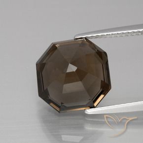 Smoky Quartz Gemstone in 11 x 11 mm (calibrated) Size for Sale, Smoky Quartz Stone in Chocolate Brown Color