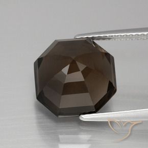 Smoky Quartz Gemstone in 12 x 12 mm (calibrated) Size for Sale, Smoky Quartz Stone in Dark Blue Color