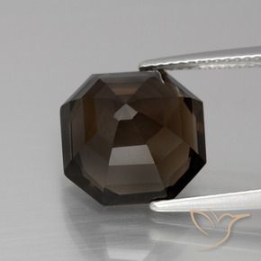Smoky Quartz Gemstone in 12 x 12 mm (calibrated) Size for Sale, Smoky Quartz Stone in Medium Brown Color