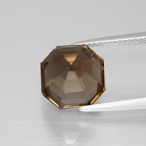 Smoky Quartz Gemstone in 10 x 10 mm (calibrated) Size for Sale, Smoky Quartz Stone in Chocolate Brown Color