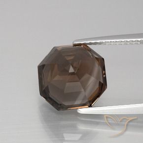 Smoky Quartz Gemstone in 10.5 x 10.5 mm Size for Sale, Smoky Quartz Stone in Medium Brown Color