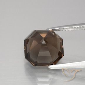 Smoky Quartz Gemstone in 10 x 10 mm (calibrated) Size for Sale, Smoky Quartz Stone in Chocolate Brown Color