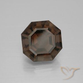 6.32 ct Brown Smoky Quartz Stone, Natural Smoky Quartz in Asscher Cut Shape for Sale