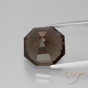 Smoky Quartz Gemstone in 12 x 12 mm (calibrated) Size for Sale, Smoky Quartz Stone in Dark Blue Color