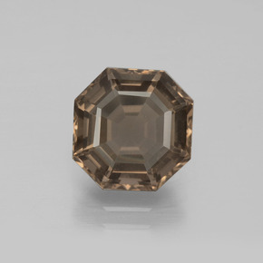 Warm Brown Дымчатый Кварц Камень - 2.9ct Огранка Ашер (ID: 397416)