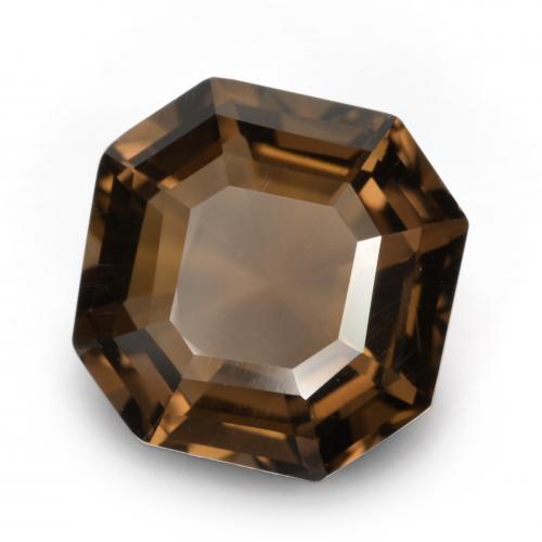 3.06 ct Brown Smoky Quartz Stone, Natural Smoky Quartz in Asscher Cut Shape for Sale