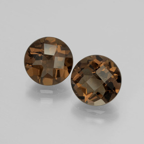 1.8ct Round Checkerboard Brown Smoky Quartz for sale thumb image of 1.8ct Round Checkerboard Brown Smoky Quartz (ID: 398681)