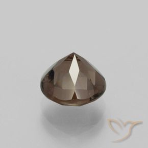 Smoky Quartz Gemstone in 8 mm (calibrated) Size for Sale, Smoky Quartz Stone in Hickory Brown Color