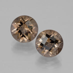 1.9ct Round Checkerboard Brown Smoky Quartz Gem for sale 1.9ct Round Checkerboard Brown Smoky Quartz Gem (ID: 400369)