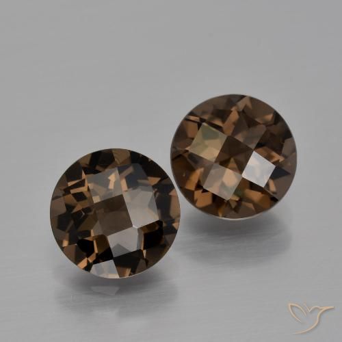 3.33ctw Natural Hickory Brown Smoky Quartz, Round, VS