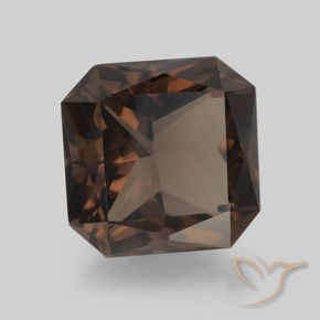 9.03 ct Brown Smoky Quartz Stone, Natural Smoky Quartz in Octagon / Scissor Cut Shape for Sale