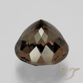 Smoky Quartz Gemstone in 12 mm (calibrated) Size for Sale, Smoky Quartz Stone in Umber Brown Color