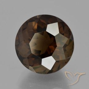 7.27 ct Brown Smoky Quartz Stone, Natural Smoky Quartz in Round Petal Cut Shape for Sale