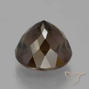 Smoky Quartz Gemstone in 12 mm (calibrated) Size for Sale, Smoky Quartz Stone in Umber Brown Color