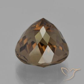 Smoky Quartz Gemstone in 12 mm (calibrated) Size for Sale, Smoky Quartz Stone in Medium-Light Brown Color