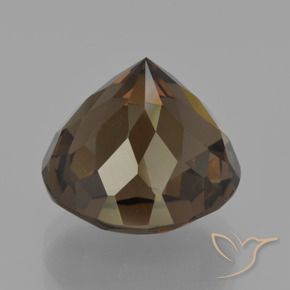 Smoky Quartz Gemstone in 12 mm (calibrated) Size for Sale, Smoky Quartz Stone in Dark Brown Color