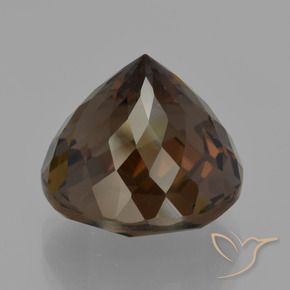 Smoky Quartz Gemstone in 13 mm (calibrated) Size for Sale, Smoky Quartz Stone in Dark Brown Color