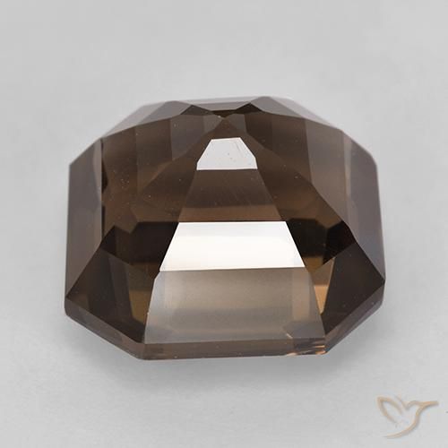 Smoky Quartz Gemstone in 12 x 12 mm (calibrated) Size for Sale, Smoky Quartz Stone in Hickory Brown Color