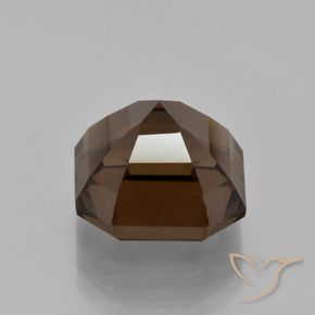 Smoky Quartz Gemstone in 12.6 x 12.5 mm Size for Sale, Smoky Quartz Stone in Medium Brown Color