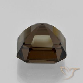 Smoky Quartz Gemstone in 12.6 x 12.4 mm Size for Sale, Smoky Quartz Stone in Medium Brown Color