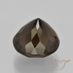 Smoky Quartz Gemstone in 13 mm (calibrated) Size for Sale, Smoky Quartz Stone in Dark Brown Color