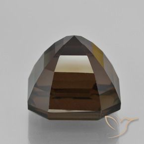 Smoky Quartz Gemstone in 14 x 14 mm (calibrated) Size for Sale, Smoky Quartz Stone in Umber Brown Color