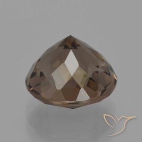 Smoky Quartz Gemstone in 9.5 mm (calibrated) Size for Sale, Smoky Quartz Stone in Hickory Brown Color