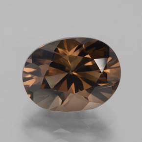 Hickory Brown Smoky Quartz Gem - 5.1ct Oval Facet (ID: 403989)