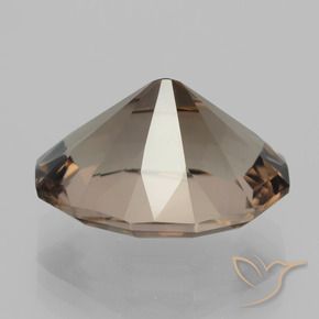 Smoky Quartz Gemstone in 16.5 x 13.1 mm Size for Sale, Smoky Quartz Stone in Chocolate Brown Color