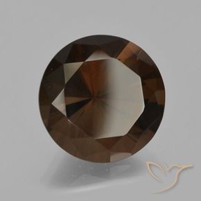 6.41 ct Brown Smoky Quartz Stone, Natural Smoky Quartz in Diamond-Cut Shape for Sale