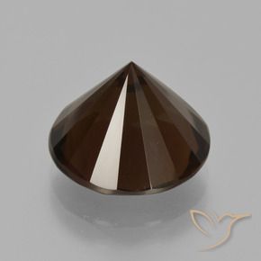 Smoky Quartz Gemstone in 12 mm (calibrated) Size for Sale, Smoky Quartz Stone in Hickory Brown Color